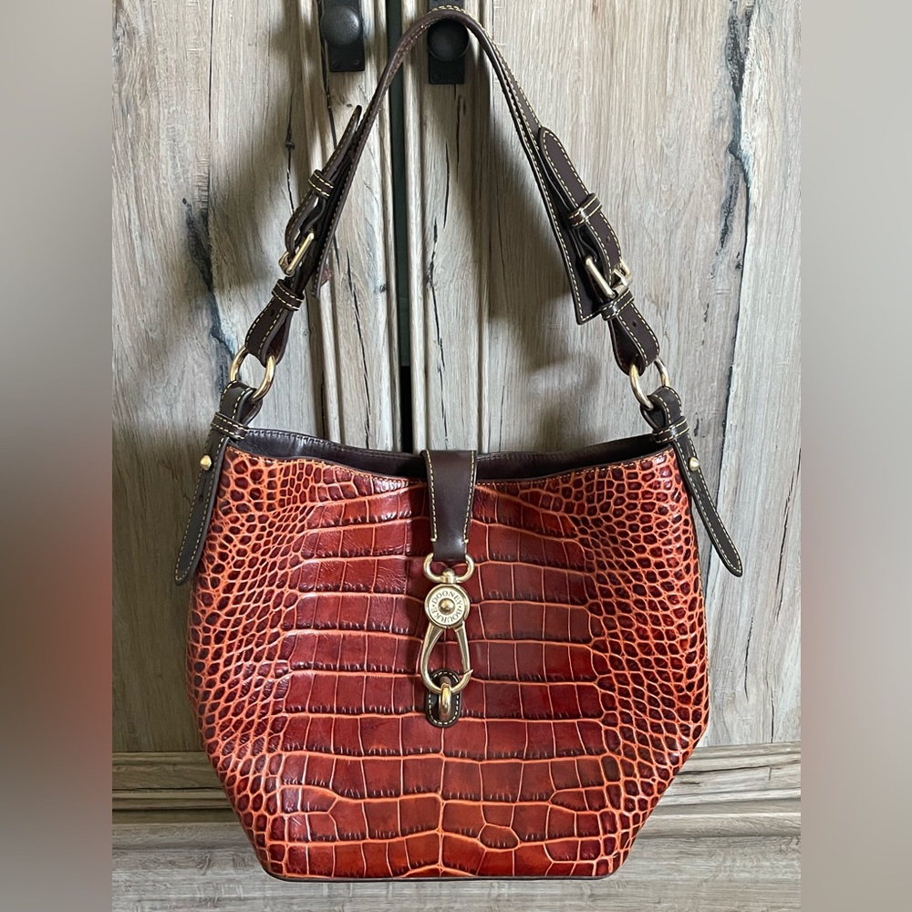 Crocodile Dooney and Bourke Hobo Bag